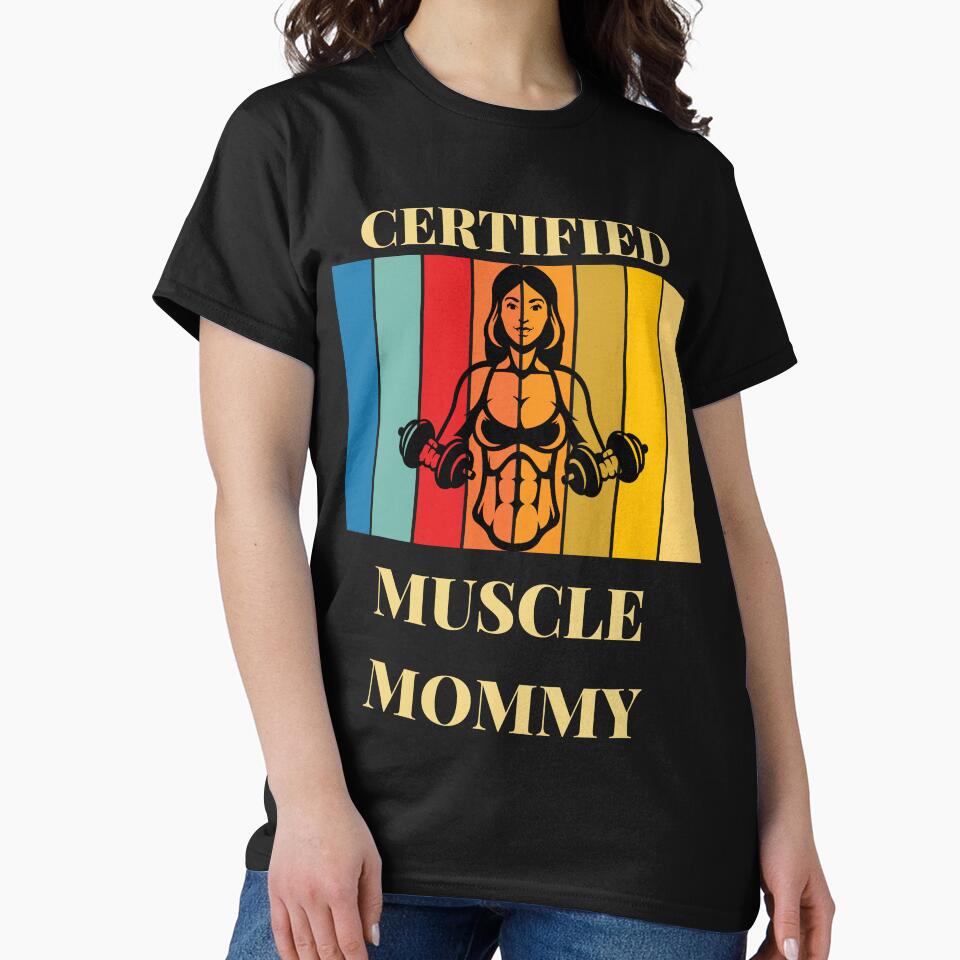 Retro Vintage Certified Muscle Mommy by Hedersondesigns T-Shirts, Hoodie, Sweatshirt | BlankRebels.com (Image 2)