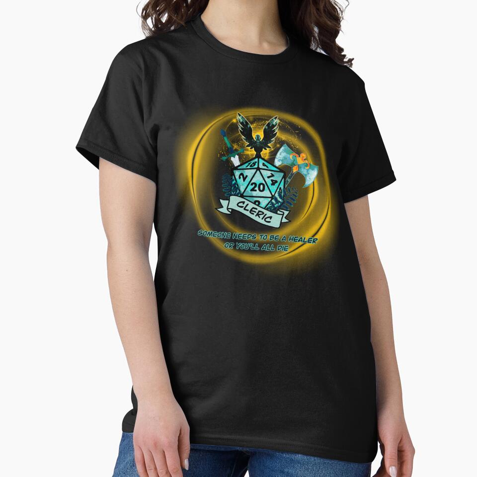 Cleric - D20 by gracefullizard T-Shirts, Hoodie, Sweatshirt | BlankRebels.com (Image 2)