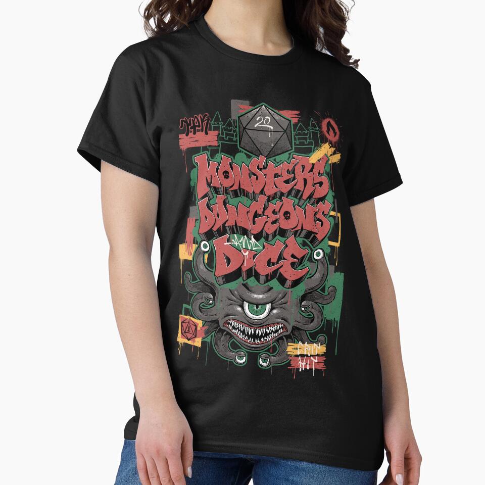 RPG Graffiti - Dungeons, Monsters and Dice by Studio Mootant T-Shirts, Hoodie, Sweatshirt | BlankRebels.com (Image 2)