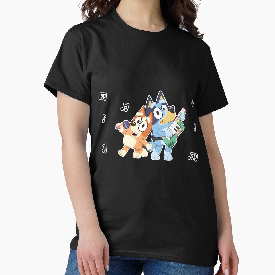Bluey And Bingo Sing by ramonaaeqvenita T-Shirts, Hoodie, Sweatshirt | BlankRebels.com (Image 2)
