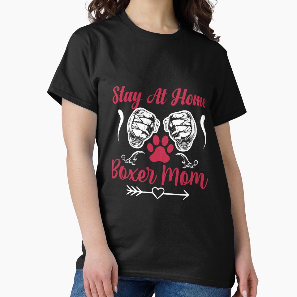 Stay At Home Boxer Mom by GrumpySableye T-Shirts, Hoodie, Sweatshirt | BlankRebels.com (Image 2)