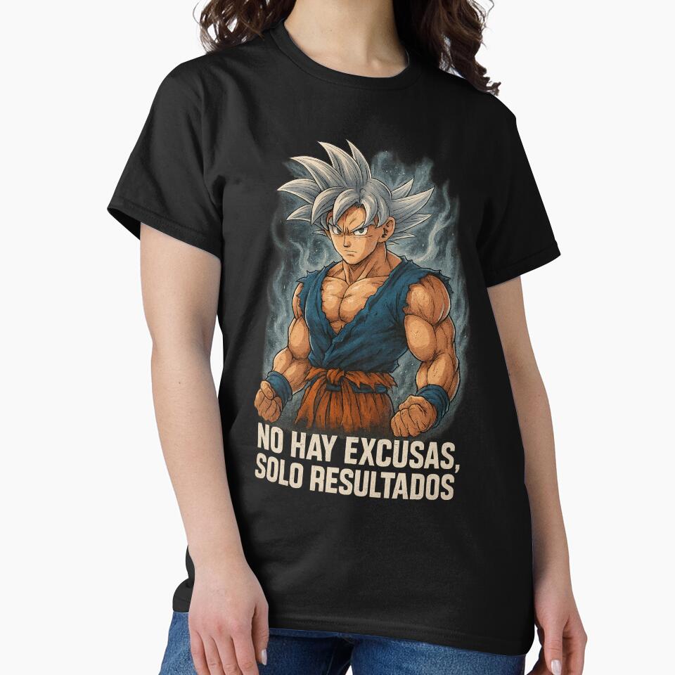 Goku motivation – No excuses, just results by FXFandomFactory T-Shirts, Hoodie, Sweatshirt | BlankRebels.com (Image 2)