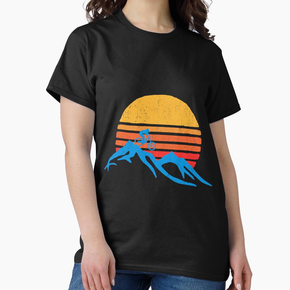 Mountain Bike Vintage Sunset Love by unassertive19 T-Shirts, Hoodie, Sweatshirt | BlankRebels.com (Image 2)