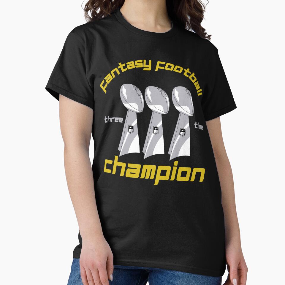 Fantasy Football Three Time Champion Trophy Novelty by Marathon-Runner