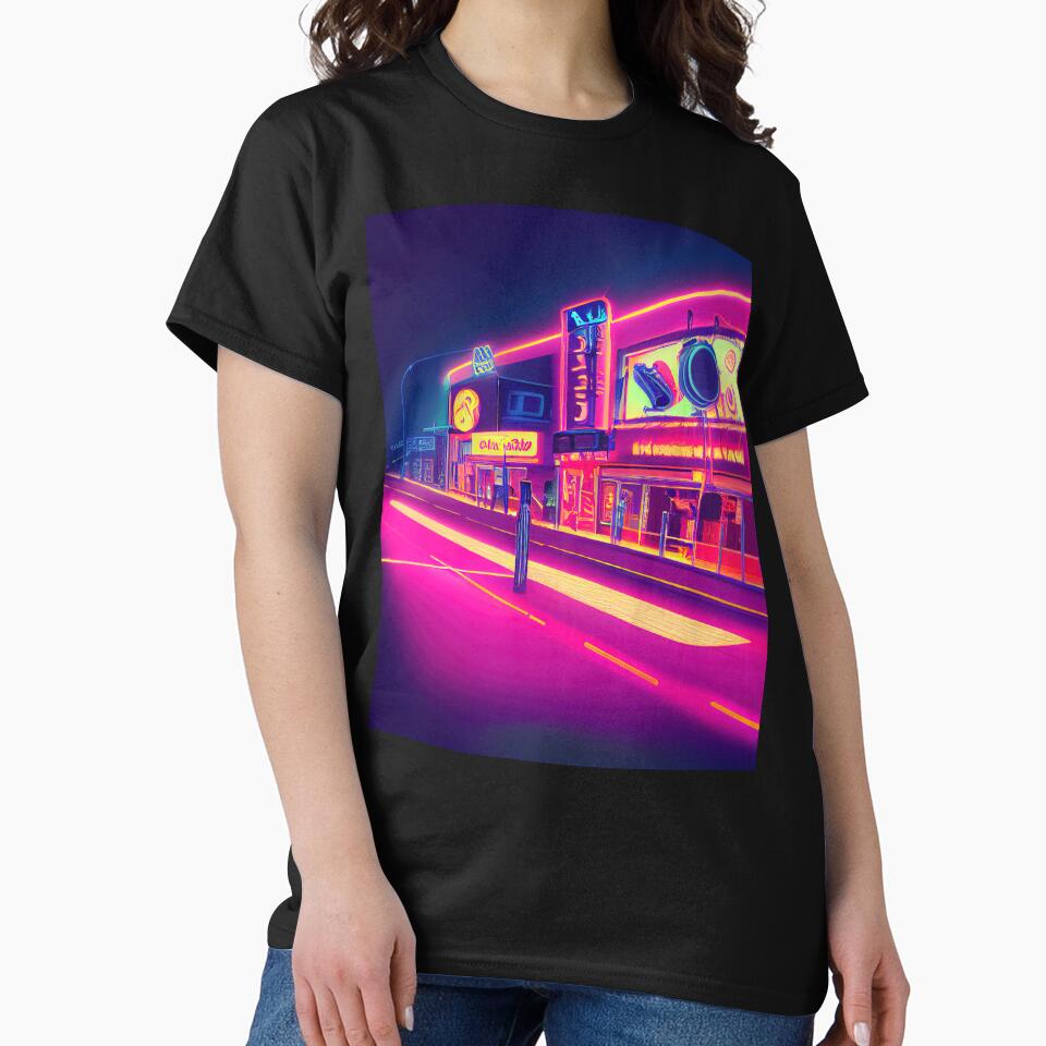 Hollywood Neon Vaporwave by ComicsFactory T-Shirts, Hoodie, Sweatshirt | BlankRebels.com (Image 2)