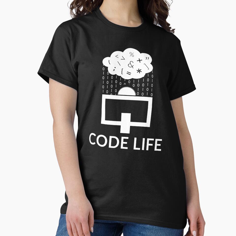 Code life funny design for coders by ARTIZIT T-Shirts, Hoodie, Sweatshirt | BlankRebels.com (Image 2)