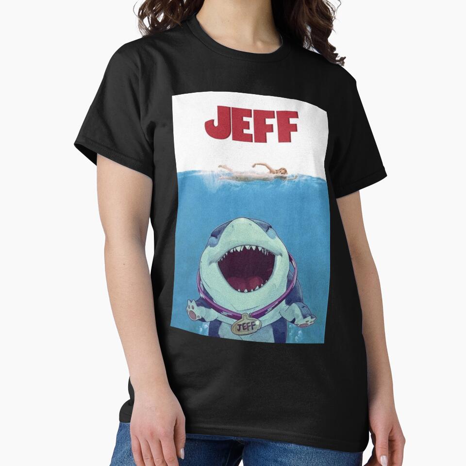 Jeff The Landshark Movie Design Active by LaurenPobar8 T-Shirts, Hoodie, Sweatshirt | BlankRebels.com (Image 2)