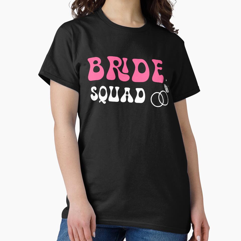 Bride Squad with diamond rings by jannta T-Shirts, Hoodie, Sweatshirt | BlankRebels.com (Image 2)