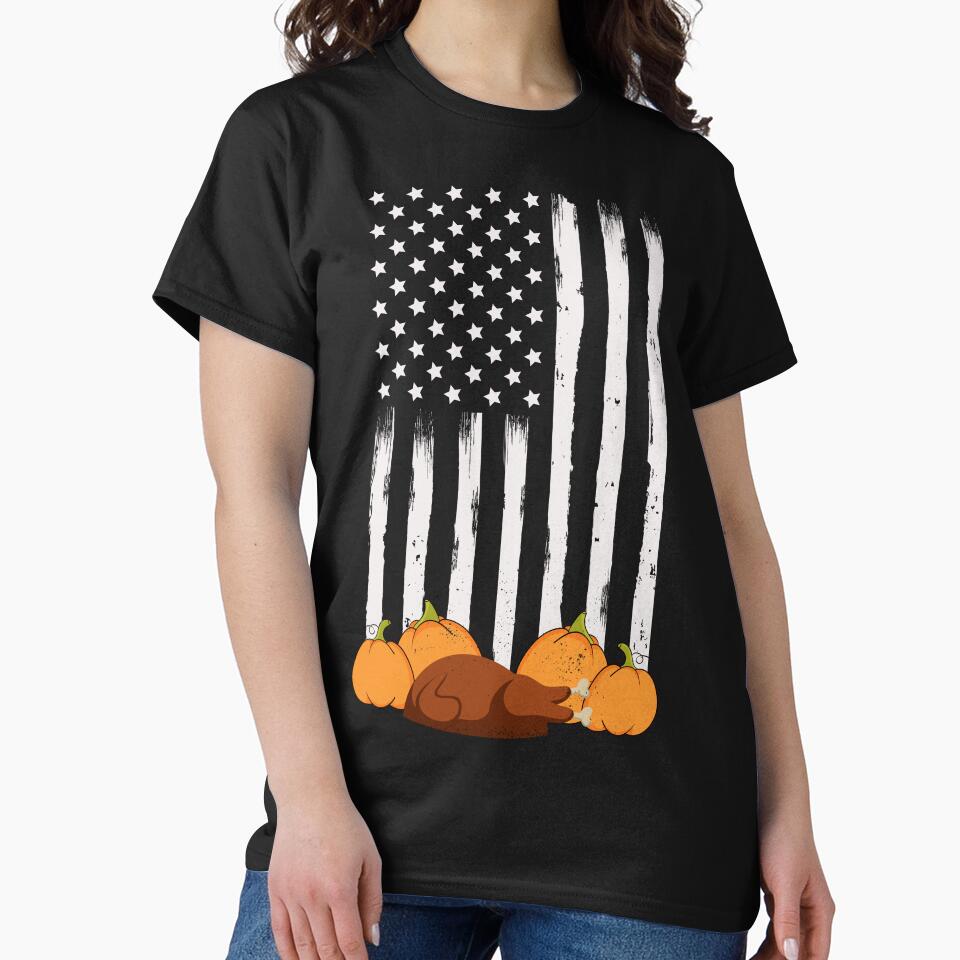 American Flag Thanksgiving Day by artworkbyrihen T-Shirts, Hoodie, Sweatshirt | BlankRebels.com (Image 2)