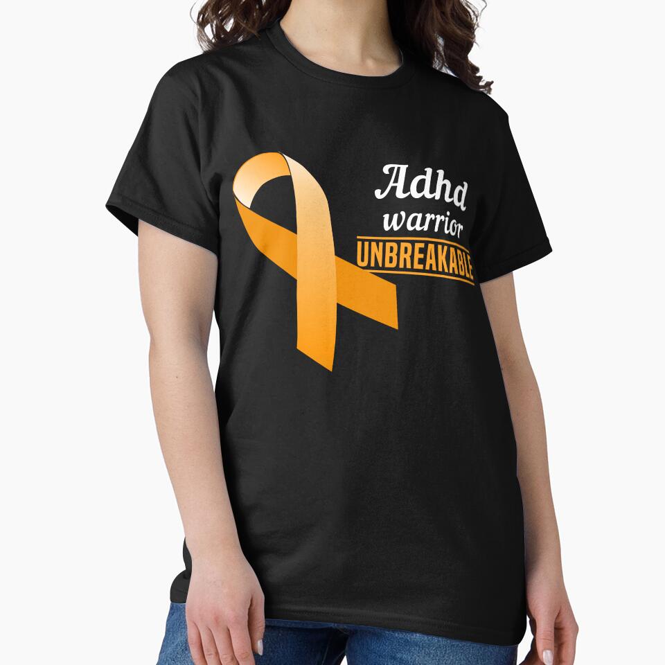 I'm an ADHD Warrior ADHD Awareness by Color-Sparkle T-Shirts, Hoodie, Sweatshirt | BlankRebels.com (Image 2)