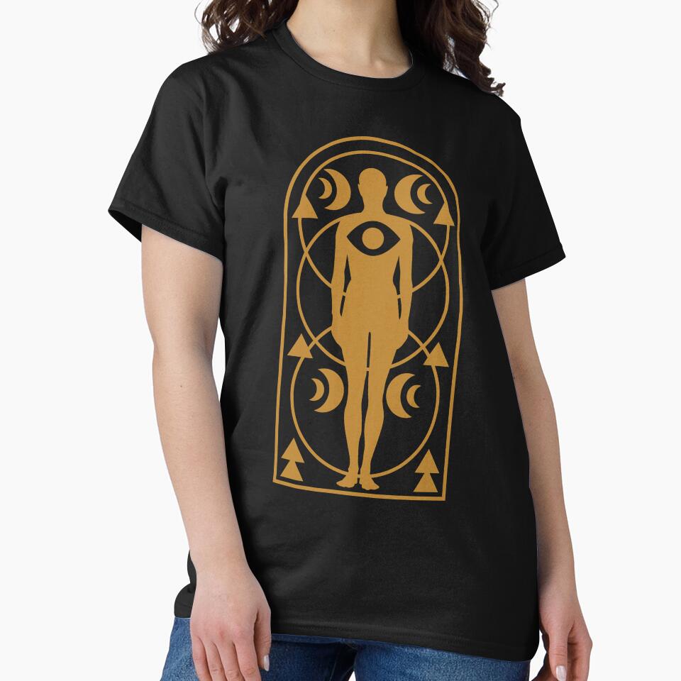 Ascension Portal – Cosmic Human with Third Eye & Moon Phases by musingtreeart T-Shirts, Hoodie, Sweatshirt (Image 2)
