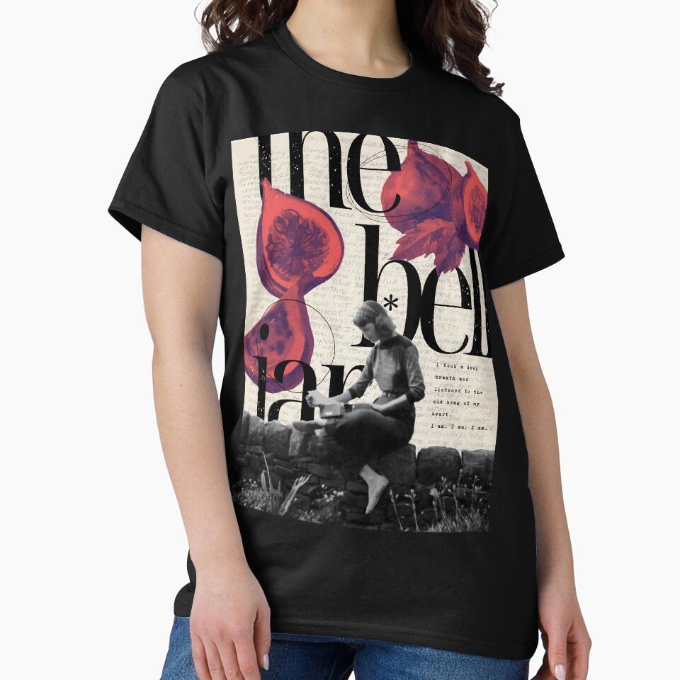 Vintage Sylvia Plath portrait The Bell Jar quote: "I am, I am, I am." by gibbianne