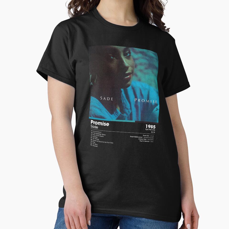 Sade - Promise | Album Card (Dark) by theoralcollage T-Shirts, Hoodie, Sweatshirt | BlankRebels.com (Image 2)