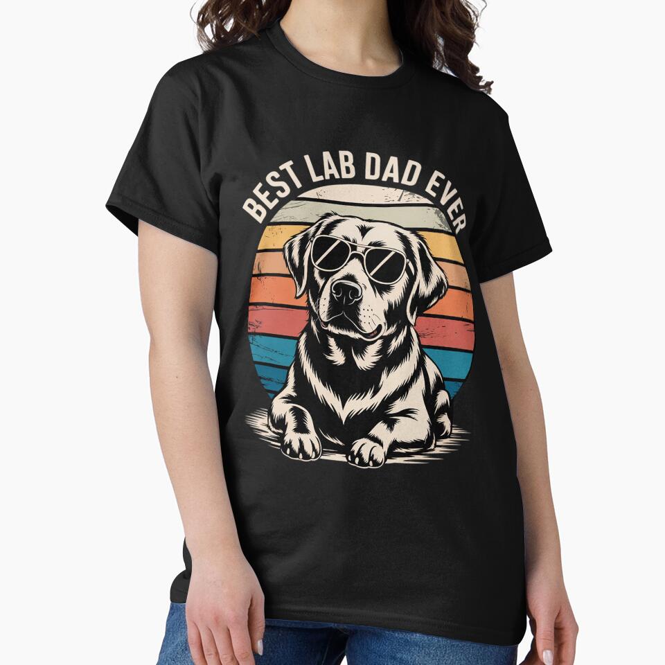 Best Lab Dad Ever Labrador Dad Vintage by RoyTill0Art T-Shirts, Hoodie, Sweatshirt | BlankRebels.com (Image 2)