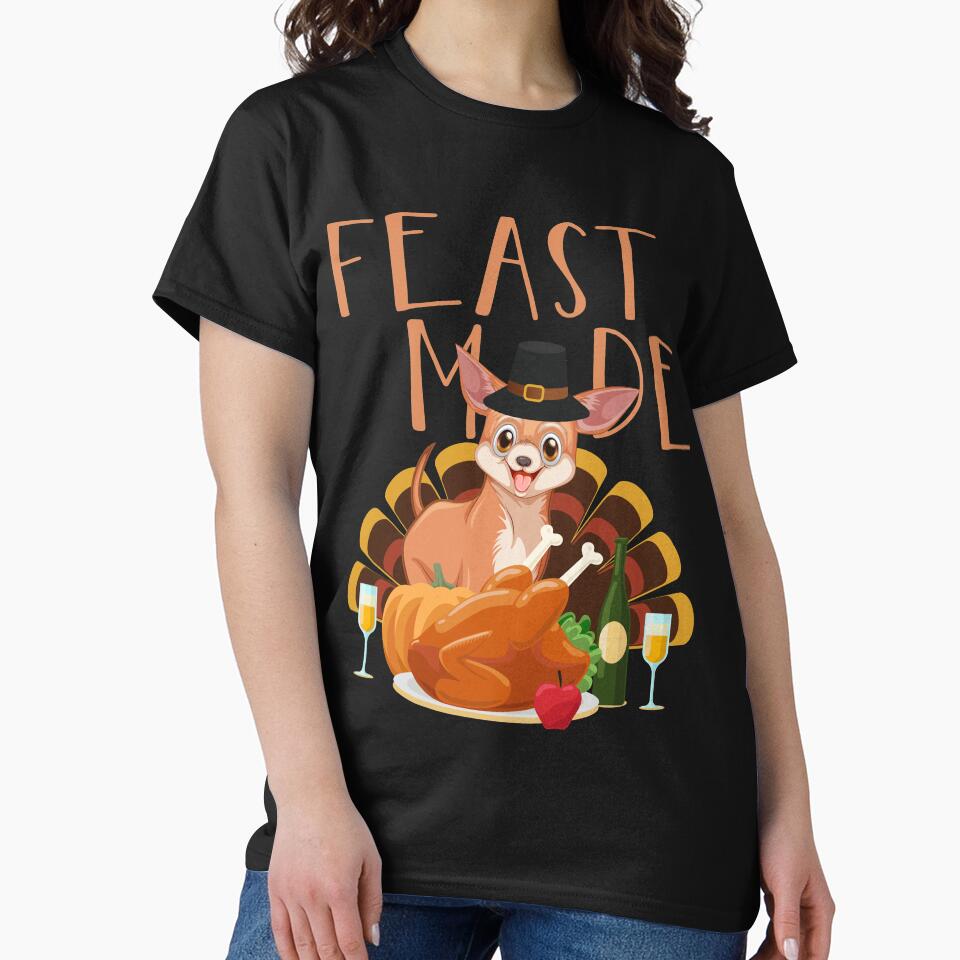 Feast Mode With Tini Dog by matt12991 T-Shirts, Hoodie, Sweatshirt | BlankRebels.com (Image 2)
