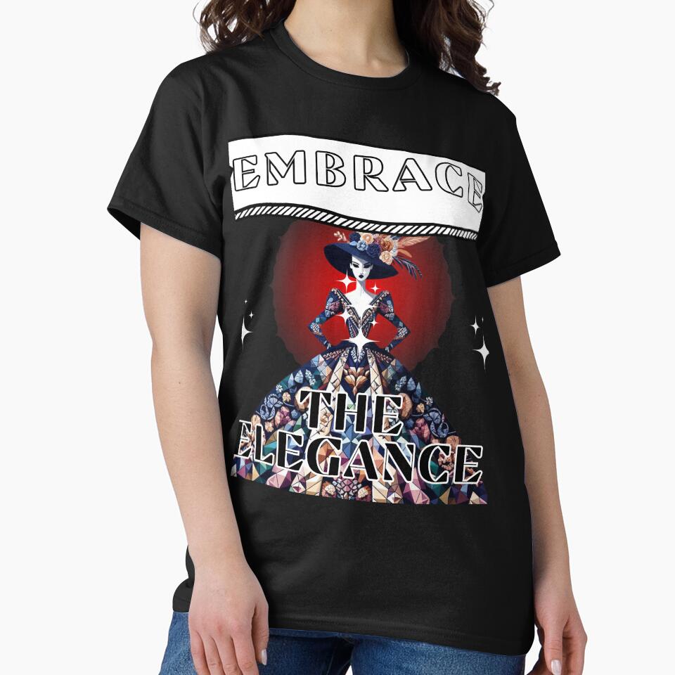 Embrace The Elegance - A fusion of Fashion by PrintPopShop T-Shirts, Hoodie, Sweatshirt | BlankRebels.com (Image 2)