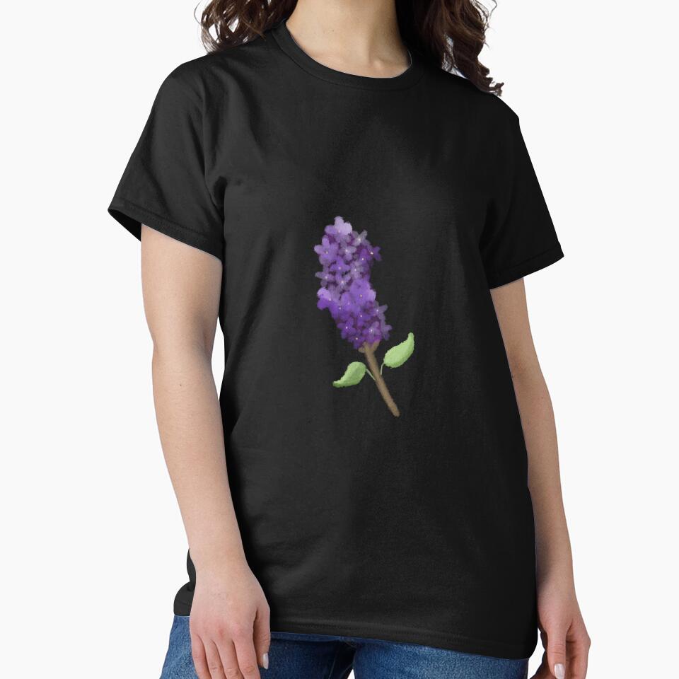 lilac flower watercolor by Dazely T-Shirts, Hoodie, Sweatshirt | BlankRebels.com (Image 2)