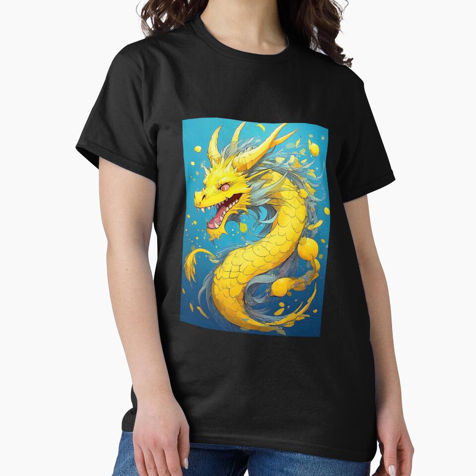Cute yellow dragon by BAR DEC T-Shirts, Hoodie, Sweatshirt | BlankRebels.com (Image 2)