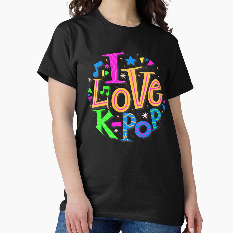 I Love K-Pop by machmigo T-Shirts, Hoodie, Sweatshirt | BlankRebels.com (Image 2)