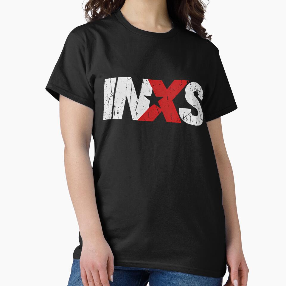 Inxs  Logo Vintage Illustration by ElsaScheffl T-Shirts, Hoodie, Sweatshirt | BlankRebels.com (Image 2)