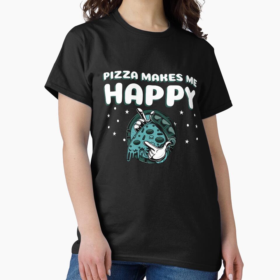 Pizza Makes Me Happy by Balkanfood T-Shirts, Hoodie, Sweatshirt | BlankRebels.com (Image 2)