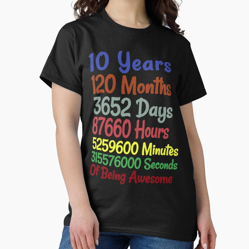 10th Birthday 10 Years Old  Vintage Retro 120 Months by Adilinew T-Shirts, Hoodie, Sweatshirt | BlankRebels.com (Image 2)
