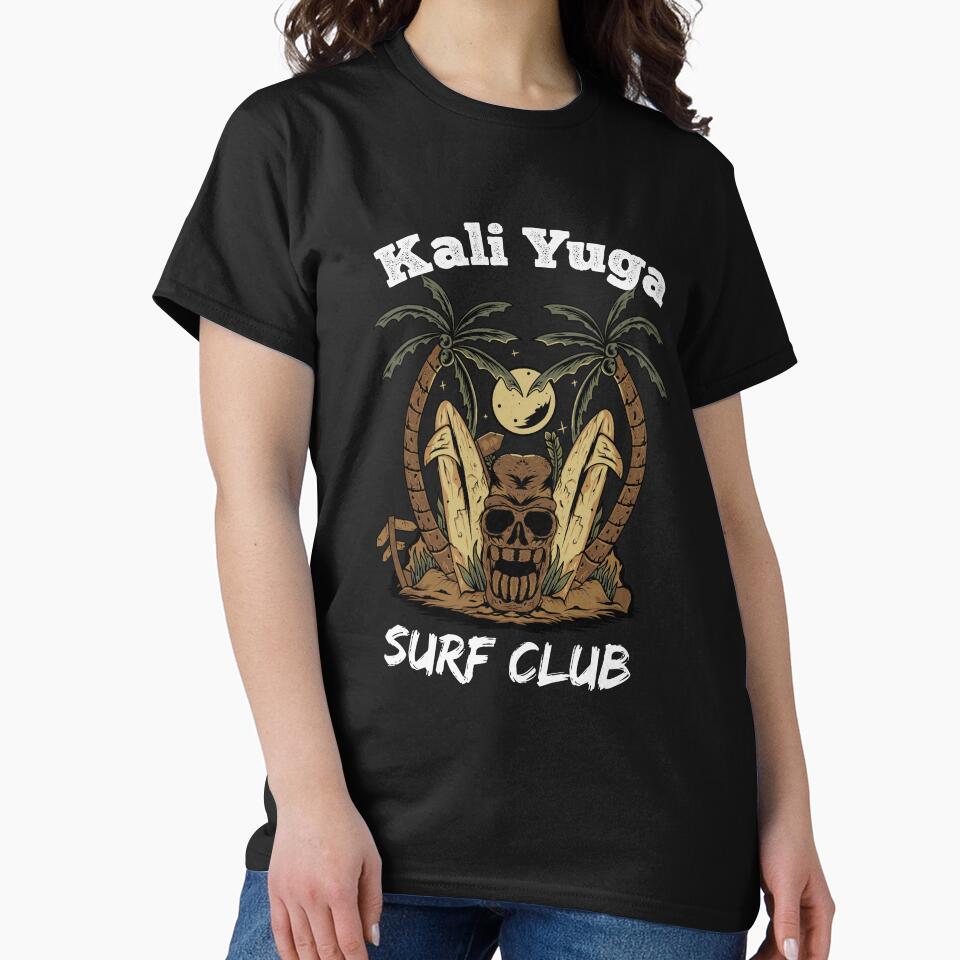 Kali Yuga Surf Club Surf The Kali Yuga by Meteor77 T-Shirts, Hoodie, Sweatshirt | BlankRebels.com (Image 2)