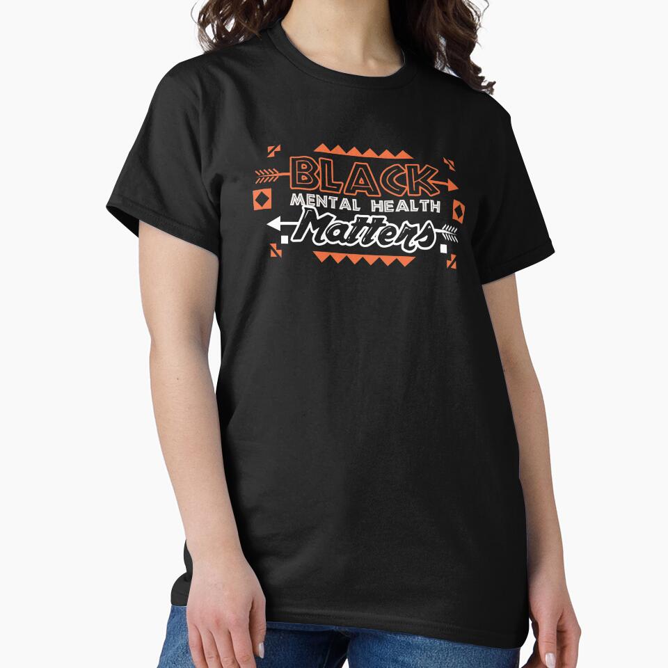 Black Mental Health Matters Gift Design Idea design by Lisbob T-Shirts, Hoodie, Sweatshirt | BlankRebels.com (Image 2)