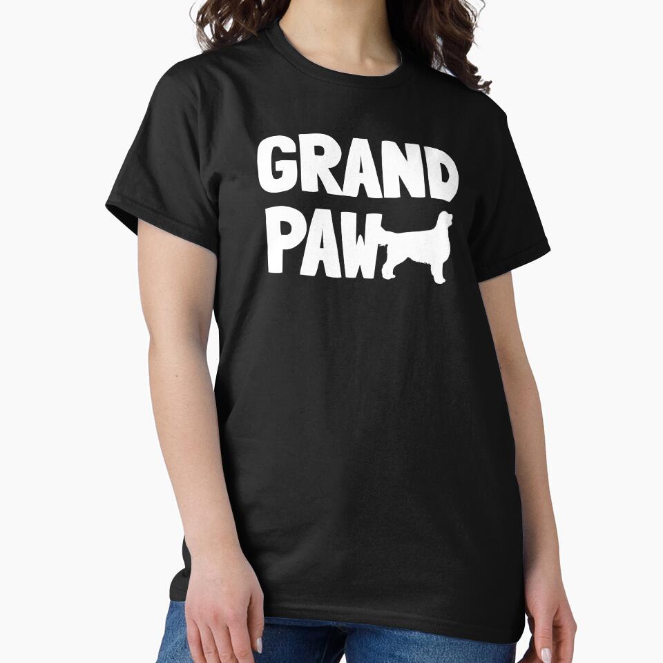 Grand Paw Funny Golden Retriever Grandpa Dad Dog Gift by Guarddogdrive T-Shirts, Hoodie, Sweatshirt (Image 2)