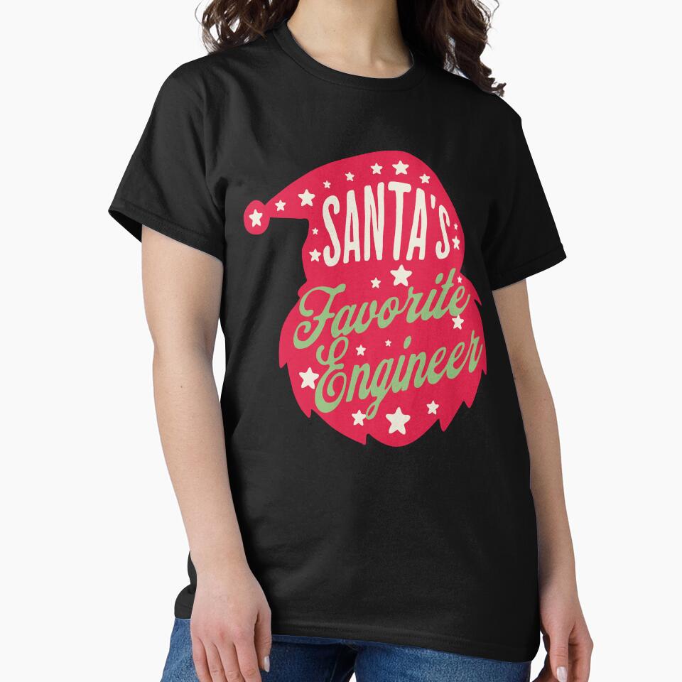 Santa’s favourite engineer - Christmas present by Zandalus T-Shirts, Hoodie, Sweatshirt | BlankRebels.com (Image 2)