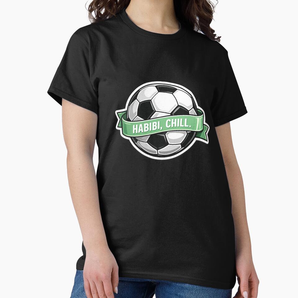 Habibi, Chill – Retro Football Motivation Sticker by RDcollections
