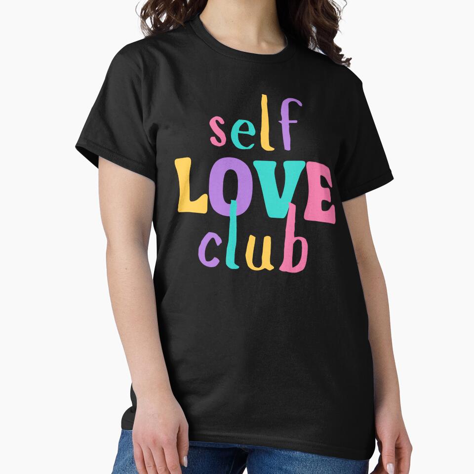 Rainbow Pastel Self Love Club | Be Happy Quote for Inspiration by MiaDelelai T-Shirts, Hoodie, Sweatshirt (Image 2)