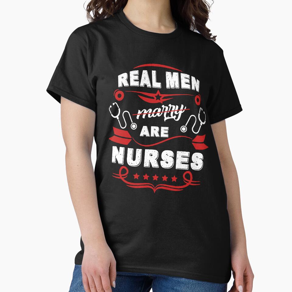 Nurse - Real Men Are Nurses by UnknownArtistt T-Shirts, Hoodie, Sweatshirt | BlankRebels.com (Image 2)