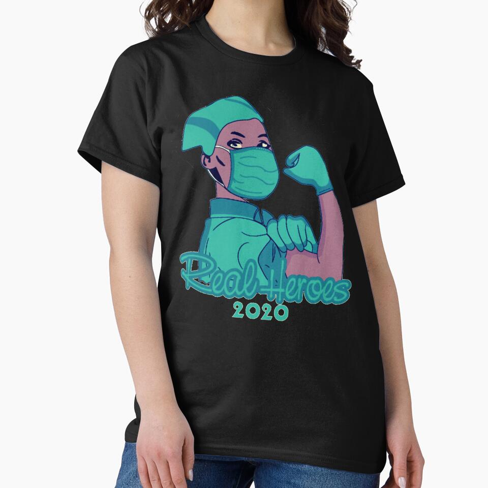REAL HEROES 2020 by Laurent Donineaux T-Shirts, Hoodie, Sweatshirt | BlankRebels.com (Image 2)