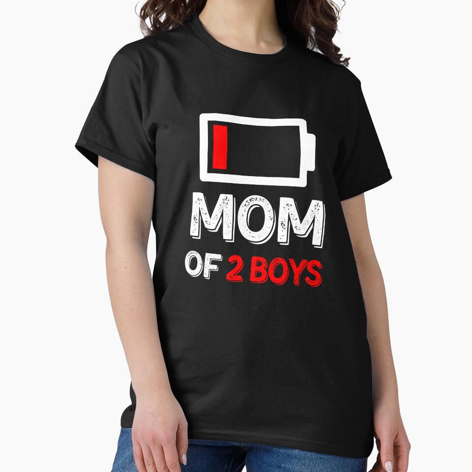 Mom of 2 Boys Shirt Gift from Son Mothers Day Birthday Women by bestic Hoodie, Sweatshirt | BlankRebels.com (Image 2)