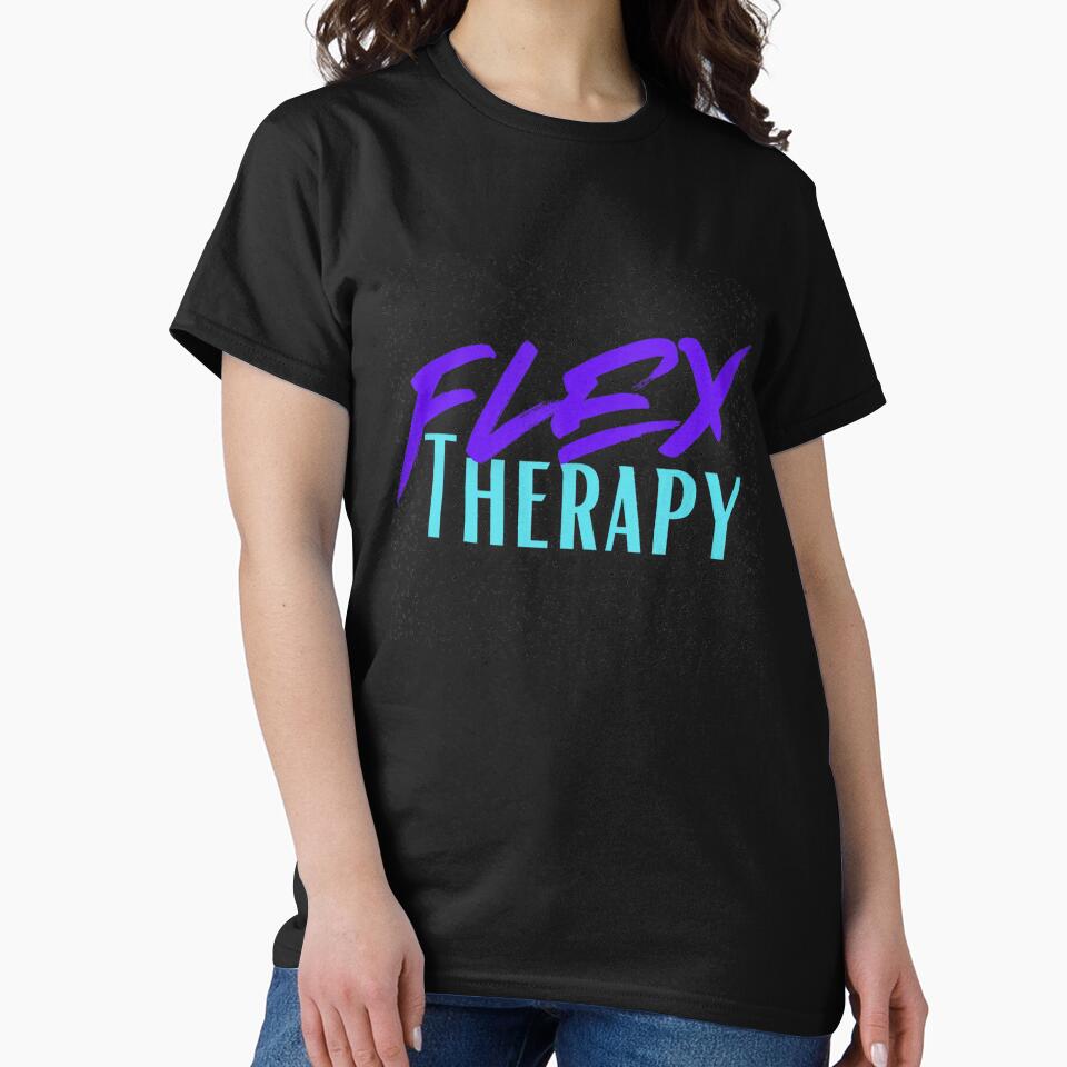 Flex Therapy Retro Neon Style Gift For Gym Fans by wyniadanesei T-Shirts, Hoodie, Sweatshirt | BlankRebels.com (Image 2)