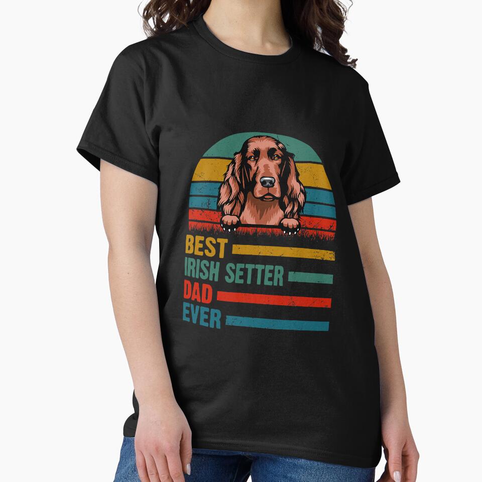 Vintage Irish Setter Dog Fathers Day by YesterDayCheck T-Shirts, Hoodie, Sweatshirt | BlankRebels.com (Image 2)