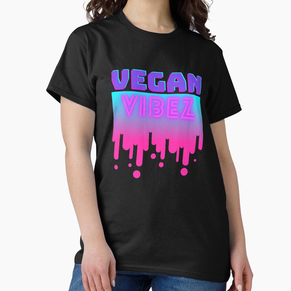 Vegan Vibez 90s Music Vibes by Vegginitup T-Shirts, Hoodie, Sweatshirt | BlankRebels.com (Image 2)