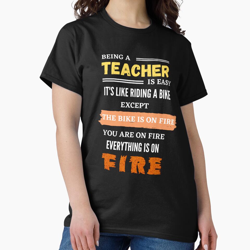 Being a teacher is easy by Funtastic-GOODS T-Shirts, Hoodie, Sweatshirt | BlankRebels.com (Image 2)