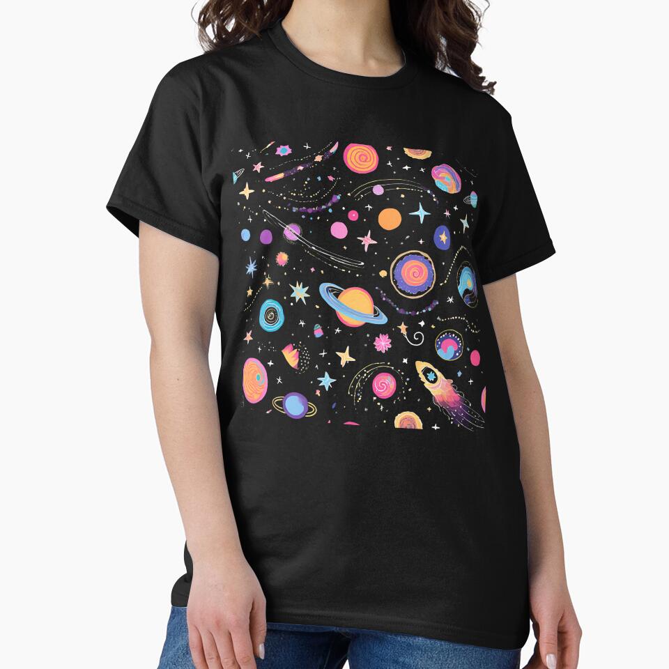 Cute/cool colorful Galaxy/Universe/Planets design by SEVENPRINTS T-Shirts, Hoodie, Sweatshirt | BlankRebels.com (Image 2)