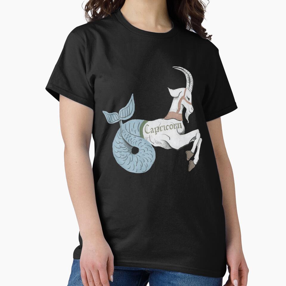 Capricorn Zodiac Sign Horoscope Constellation Retro Vintage Sea-Goat by Wangfu-tees Hoodie, Sweatshirt (Image 2)