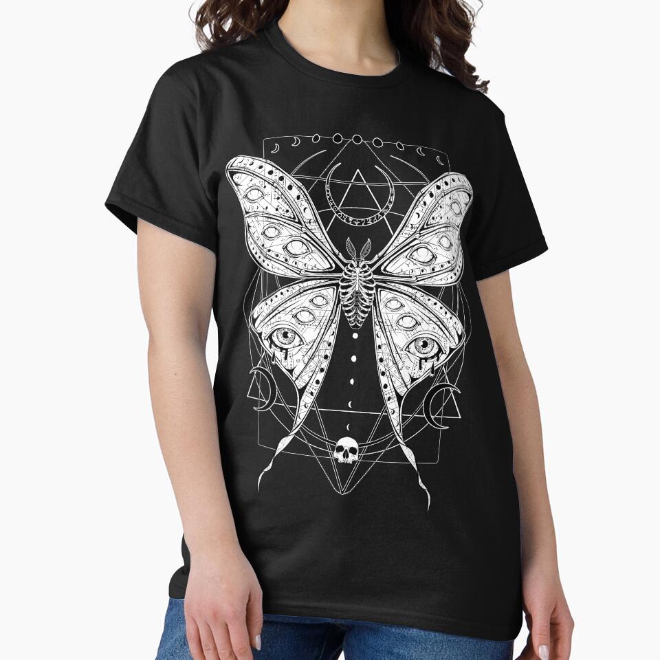 Macabre Luna Moth by vonKowen T-Shirts, Hoodie, Sweatshirt | BlankRebels.com (Image 2)