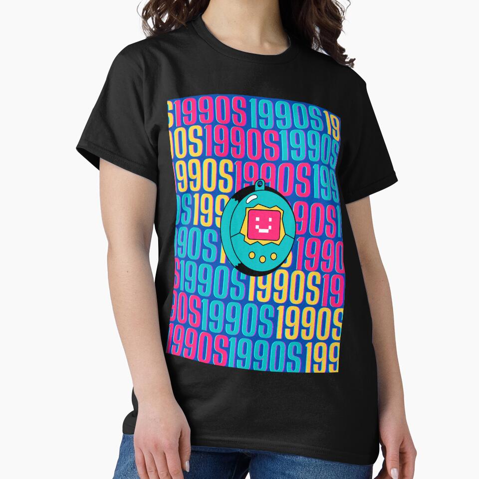 1990s retro design 27 - Dark Blue Background by PunjabanJatti T-Shirts, Hoodie, Sweatshirt | BlankRebels.com (Image 2)