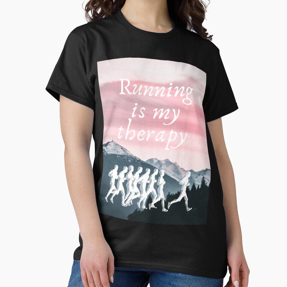 Running is my therapy by Urbanmedic T-Shirts, Hoodie, Sweatshirt | BlankRebels.com (Image 2)