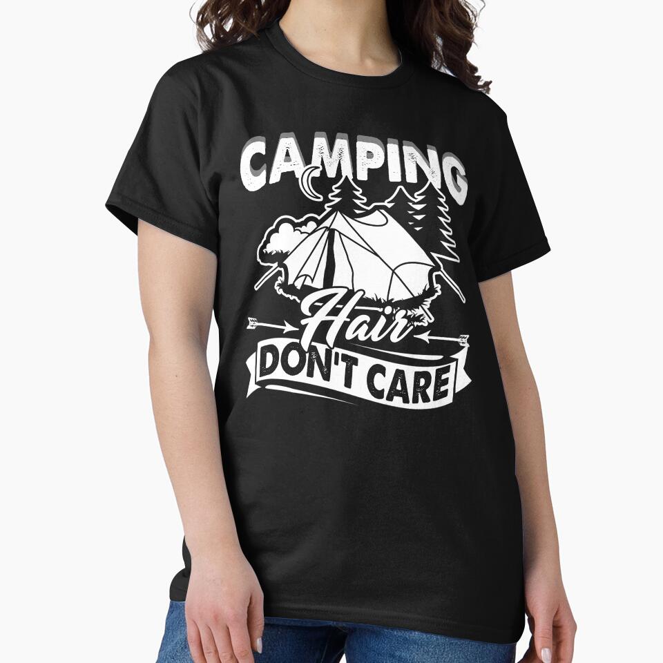 Camping Hair Don't Care by UnknownArtistt T-Shirts, Hoodie, Sweatshirt | BlankRebels.com (Image 2)