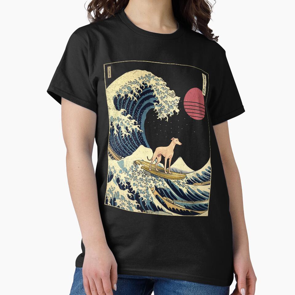 Greyhound Kanagawa Japanese Surfing Wave by rafaeltto T-Shirts, Hoodie, Sweatshirt | BlankRebels.com (Image 2)