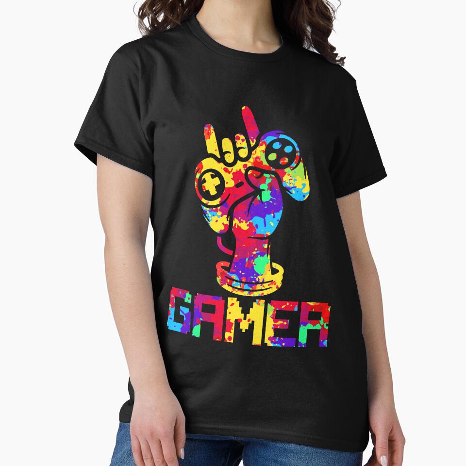 Gamer Colorful Shirt by SunsetGloww Hoodie, Sweatshirt | BlankRebels.com (Image 2)