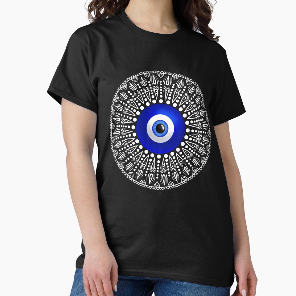 Evil eye white circle mandala by PMDesigns222 T-Shirts, Hoodie, Sweatshirt | BlankRebels.com (Image 2)
