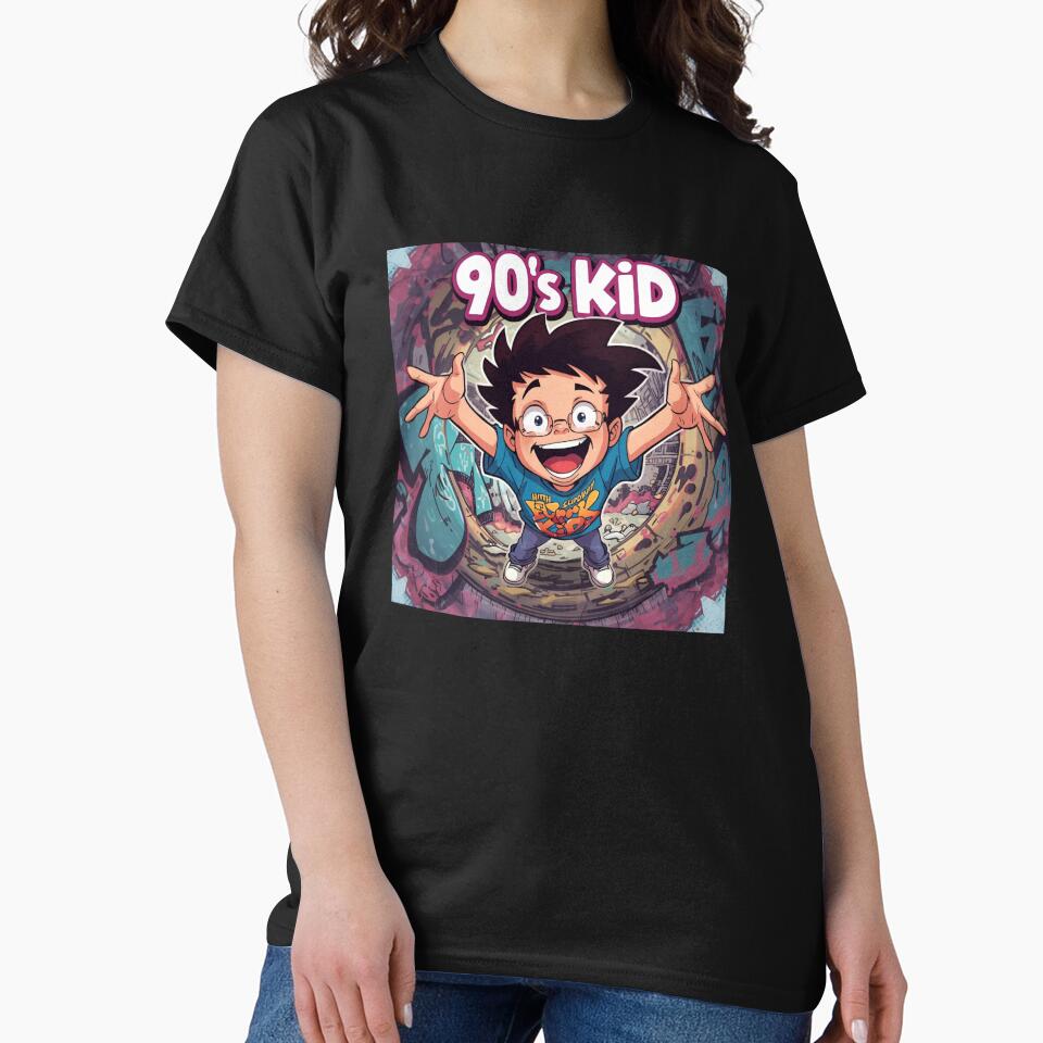 “90’s Kid Nostalgia T-Shirt – Retro 90s Style Tee” by rsuniquestyle