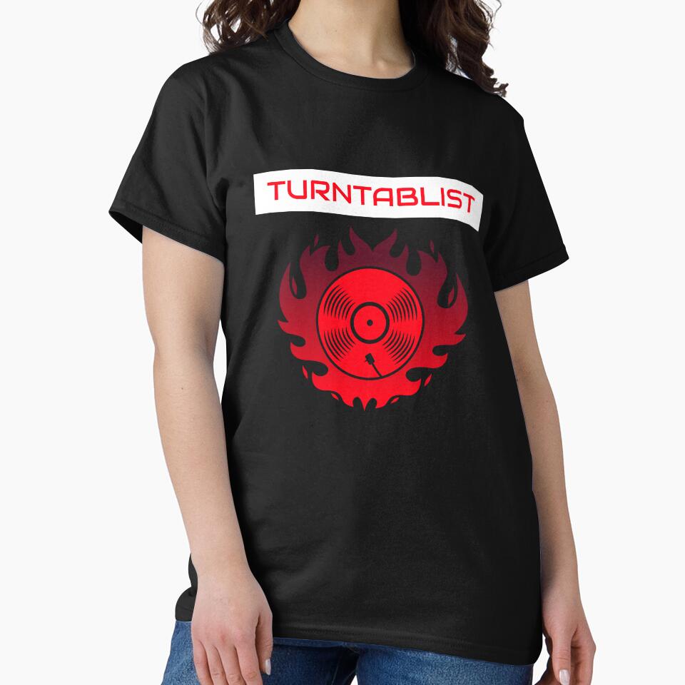 DJ Turntablist Fire Design by TeesByMark T-Shirts, Hoodie, Sweatshirt | BlankRebels.com (Image 2)